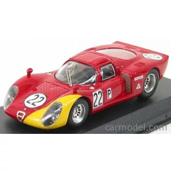   Best-Model - Alfa Romeo 33.2 N 22 Daytona 1968 Casoni - Biscardi Red Yellow