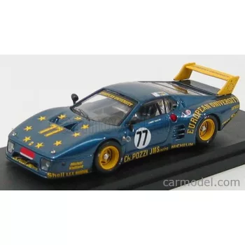   Best-Model - Ferrari 512Bb Lm Team Charles Pozzi Jms Racing N 77 24H Le Mans 1980 J.C.Andruet - C.Ballot Lena Blue Met Yellow