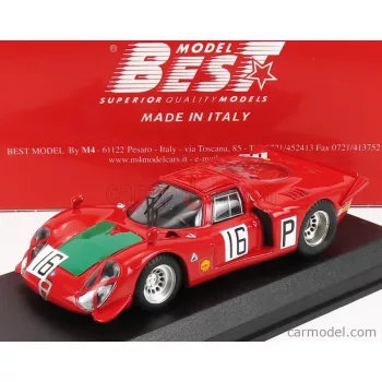   Best-Model - Alfa Romeo 33.2 N 16 Nurburgring 1968 I.Giunti - N.Galli Red Green