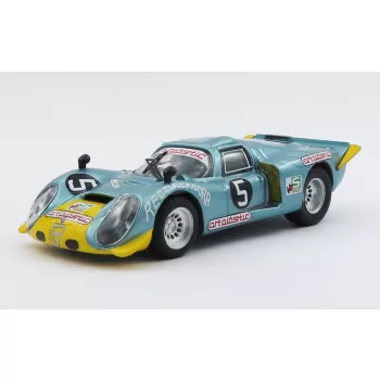   Best-Model - ALFA ROMEO 33.2 N 5 CIRCUITO DE RESTINGA 1974 SANTOS PERAS LIGHT BLUE YELLOW
