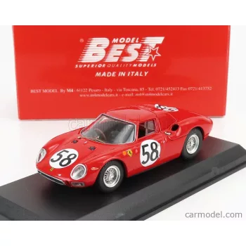   Best-Model - Ferrari 250Lm 3.3L V12 Team N.A.R.T. N 58 24H Le Mans 1964 J.Rindt - D.Piper Red