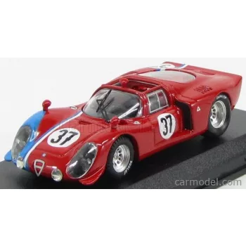   Best-Model - Alfa Romeo 33.2 N 37 Test 24H Le Mans 1968 Gosselin - Trosch Red Blue