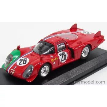   Best-Model - Alfa Romeo 33.2 Lm N 26 1000Km Monza 1968 Trosch - Gosselin Red