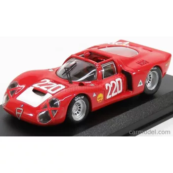   Best-Model - Alfa Romeo 33.2 N 220 Targa Florio 1968 Vaccarella - Schutz Red