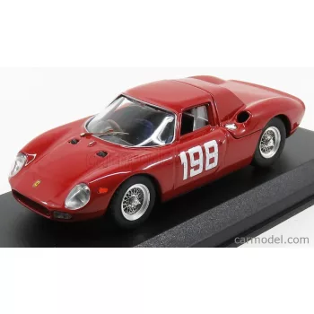   Best-Model - Ferrari 250Lm Coupe N 198 Winner Coppa F.I.S.A. Monza 1966 E.Luati Red
