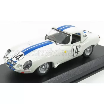   Best-Model - JAGUAR E-TYPE N 14 24h LE MANS 1963 HANSGEN - PABST WHITE BLUE