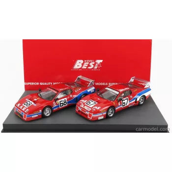   Best-Model - Ferrari Set 2X 512Bb Lm Team Jms Pozzi Racing N 67 24H Daytona 1979 C.B.Lena - M.Leclere - J.C.Andruet + 512Bb Lm Team N.A.R.T. N 68 24H Daytona 1979 B.Tullis - J.P.Delaunay - P.Bedard Red
