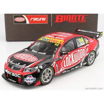   Biante Model Cars - Holden Vf Commodore V8 Team Lockwood Racing N 14 Supercars V8Sc Champioship Season 2014 F.Coulthard Red Black