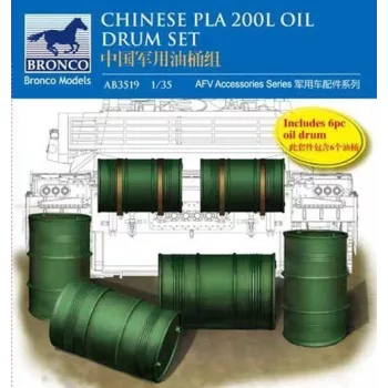 Bronco Models - Chinese PLA 200L Oil Drum set