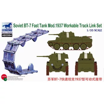   Bronco Models - Soviet BT-7 Fast Tank Mod.1937 Workable Track Link Set