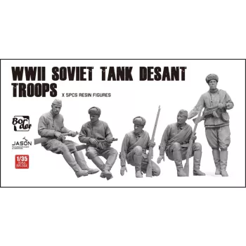 Border Model - WW2 Soviet Tank Desant Troops