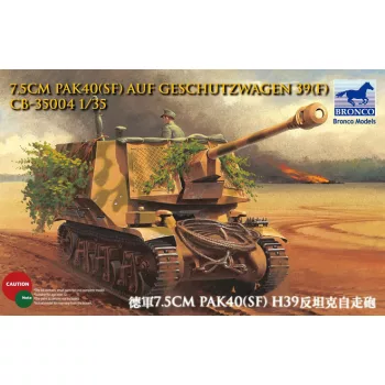 Bronco Models - 7.5cm Pak40(Sf) auf Geschutzwagen 39H(f)