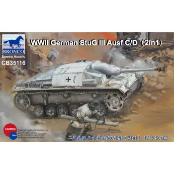   Bronco Models - WWII German StuG III Ausf C/D with 75mm StuK 37/L24&75mm Stu