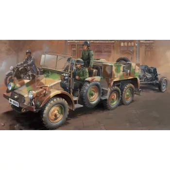   Bronco Models - Krupp Protze Kfz.69 L 2 H 143 with 3.7cm Pak 36 (Early version)