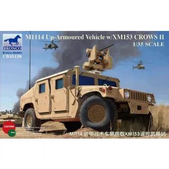 Bronco Models - M1114 Up-Armoured Vehicle w/XM153CrowsII
