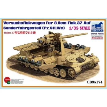   Bronco Models - Versuchsflakwagen 8.8cm Flak 37 auf Sonderfahrgestell(Pz.Sfl.IVc)