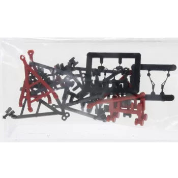   Brekina - Zubehör LKW Deichseln, Stützen, Rückspiegel, 1:87