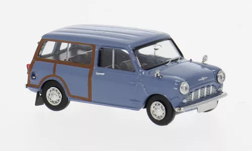 Brekina - Austin Mini Countryman blau 1960 Woody 1:87