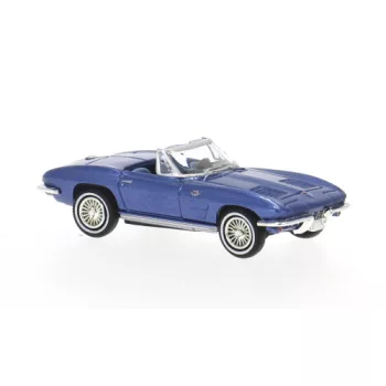 Brekina - Chevrolet Corvette C2 Cabrio blue 1962