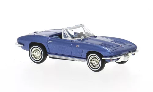 Brekina - Chevrolet Corvette C2 Cabrio blue 1962