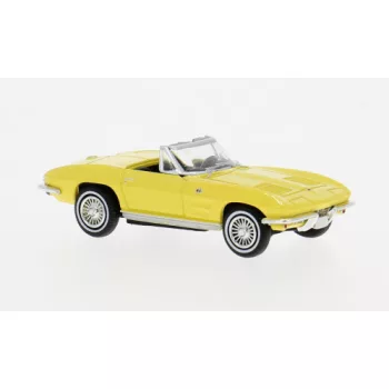 Brekina - Chevrolet Corvette C2 Cabrio yellow 1962