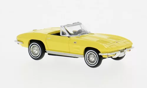 Brekina - Chevrolet Corvette C2 Cabrio yellow 1962