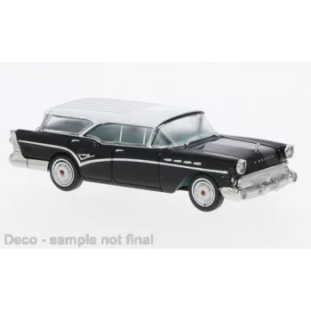 Brekina - Buick Century Caballero, schwarz/weiss, 1957, 1:87