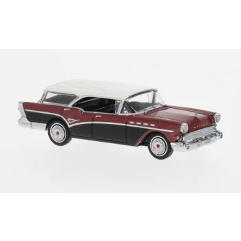Brekina - Buick Century Caballero, rot/schwarz, 1957, 1:87