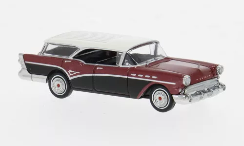 Brekina - Buick Century Caballero, rot/schwarz, 1957, 1:87
