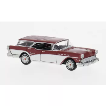 Brekina - Buick Century Caballero dunkelrot/weiss 1957