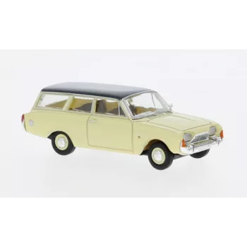   Brekina - Brekina, Ford Taunus P3 Turnier, beige/dunkelgrau, 1964, 1:87