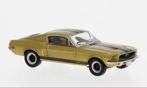 Brekina - Ford Mustang GT 350 Fastback gold/schwarz 1968