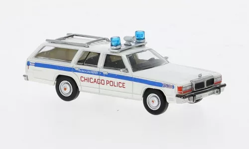 Brekina - Ford LTD Station Wagon, 1979, Chicago Police, 1:87