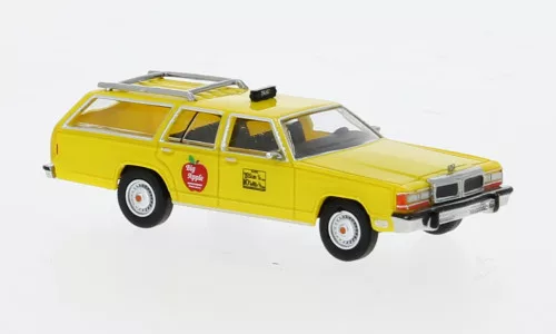 Brekina - Brekina, Ford LTD Station Wagon, 1979, Big Apple Cab, 1:87