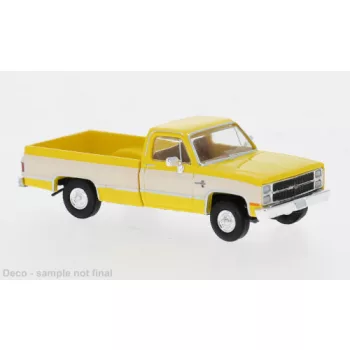Brekina - Chevrolet C 10, gelb/weiss, 1982, 1:87