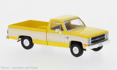 Brekina - Chevrolet C 10, gelb/weiss, 1982, 1:87