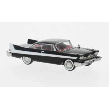 Brekina - Plymouth Fury, schwarz/weiss, 1958, 1:87