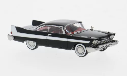 Brekina - Plymouth Fury, schwarz/weiss, 1958, 1:87