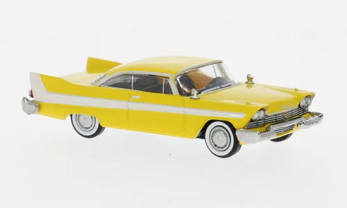 Brekina - Plymouth Fury, gelb/weiss, 1958, 1:87