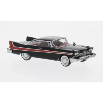 Brekina - Plymouth Fury, schwarz/rot, 1958, 1:87
