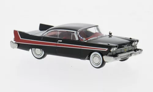 Brekina - Plymouth Fury, schwarz/rot, 1958, 1:87