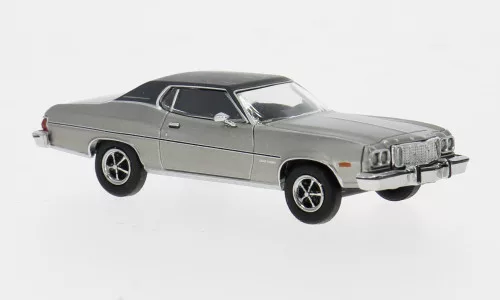 Brekina - Ford Gran Torino, silber/dunkelgrau, 1976, 1:87