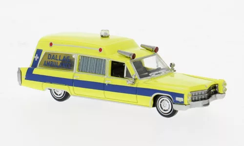 Brekina - Cadillac Miller Meteor Ambulance 1966 Dallas Ambulance