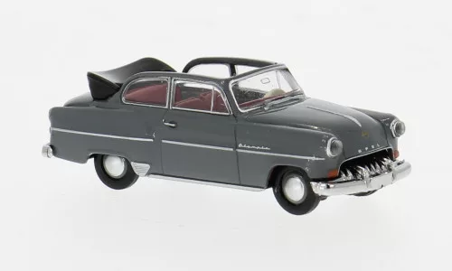 Brekina - Opel Olympia Cabrio, dunkelgrau, 1954, 1:87