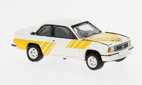 Brekina - Opel Ascona B i400 weiss/gelb 1980