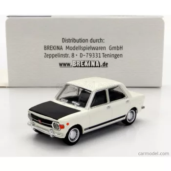 Brekina Plast - Fiat 128 1969 White Black