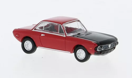 Brekina - Lancia Fulvia Coupe, rot/schwarz, 1970, 1:87