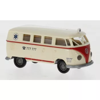 Brekina - Brekina, VW T1b Kombi, 1960, Ambulanz Aicher, 1:87