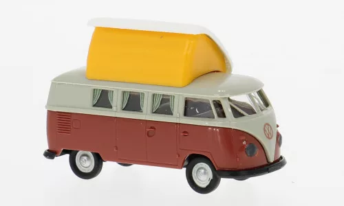 Brekina - VW T1b Camper grau/rot 1960 1:87