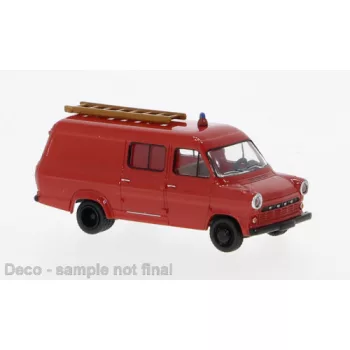 Brekina - Ford Transit, rot/schwarz, 1970, Feuerwehr, 1:87